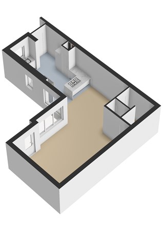 Plattegrond - Botertonstraat 31, 1445 LH Purmerend - Botertonstraat 31_Begane Grond_3D.jpg